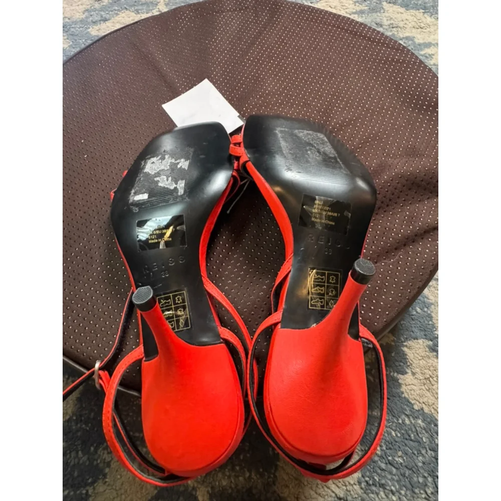 REISS | NWT Red Strappy Heels Size EU 38